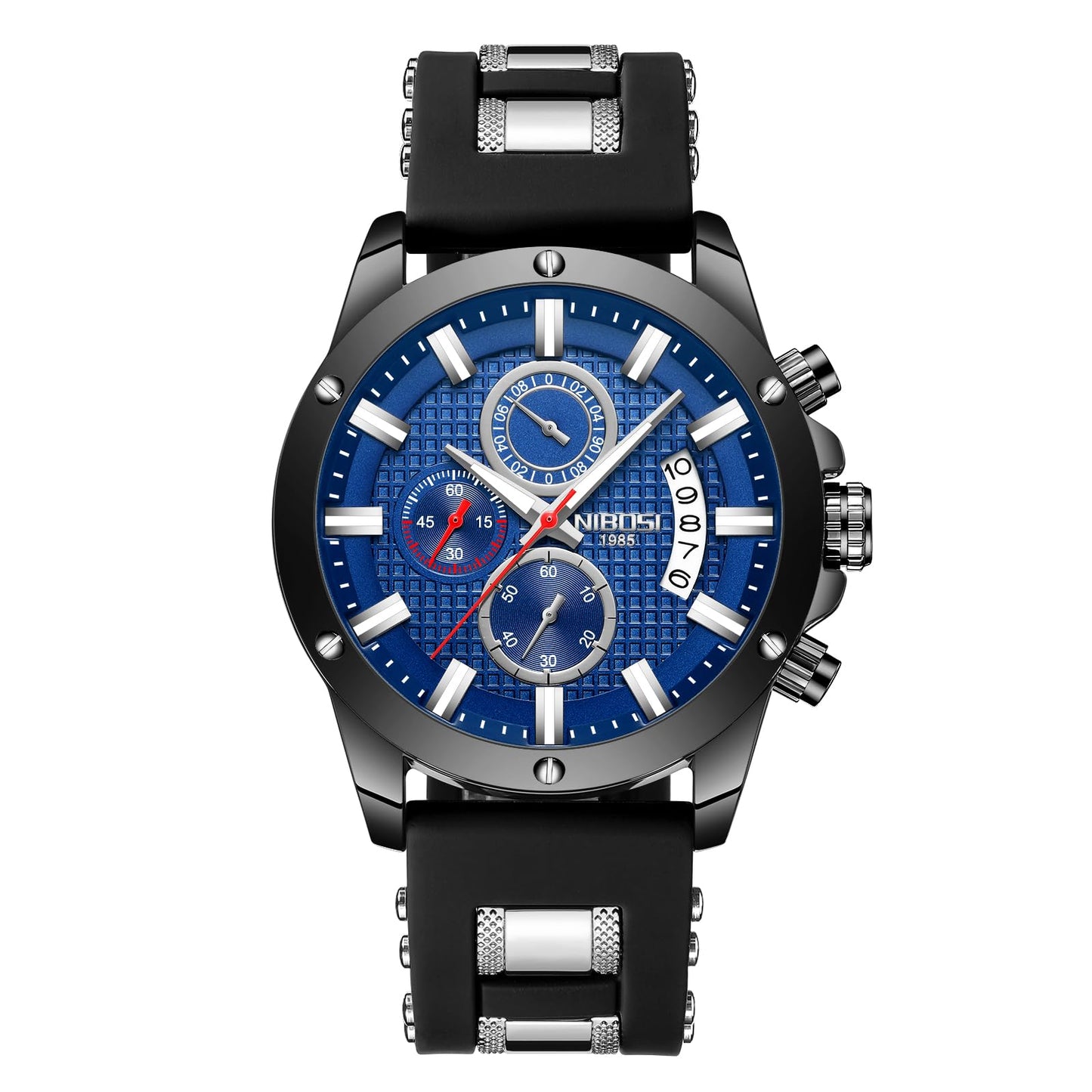 HOTNIBOSI Watches for Men Waterproof Chronograph Mens Watches Analog Quartz Big Face Classic Stylish Fashion Casual Designer Luminous Waterproof Business Work Wrist Watch Elegant Gift for Men