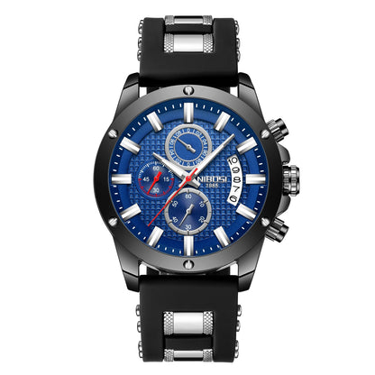 HOTNIBOSI Watches for Men Waterproof Chronograph Mens Watches Analog Quartz Big Face Classic Stylish Fashion Casual Designer Luminous Waterproof Business Work Wrist Watch Elegant Gift for Men