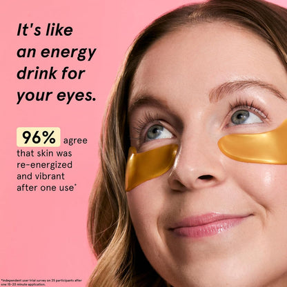 HOTgrace & stella Award Winning Under Eye Mask - Birthday Gifts for Women - Gel Eye Patches for Dark Circles, Puffy Eyes, Undereye Bags - Gifts for Mom - Vegan Self Care (24 Pairs, Gold)
