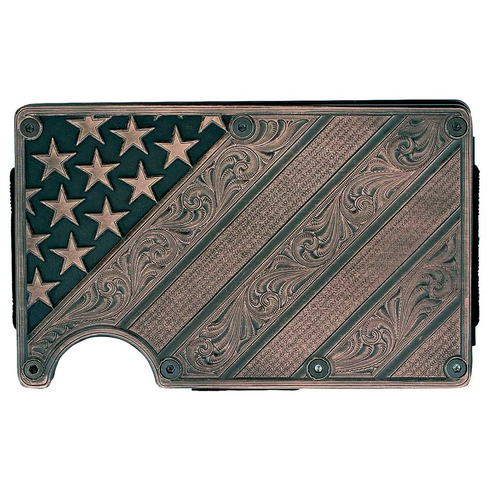 HOTMontana Silversmiths Made in the USA Western Lifestyle Credit Card & Cash Case (Montana Classic)
