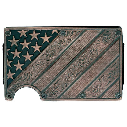 HOTMontana Silversmiths Made in the USA Western Lifestyle Credit Card & Cash Case (Montana Classic)