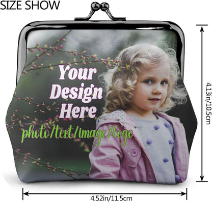 HOTCustom Coin Purse Design Your Own Personalized Leather Shell Card Bags Customized Wallet storage bags for Women Gifts Style 3
