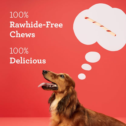 HOTDreamBone Twist Sticks Chews for Dogs, Treat Your Dog to Easy-to-Digest Rawhide-Free Chews Made with Real Vegetables and Chicken, 50 Count