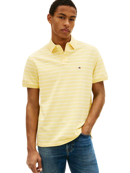 HOTTommy Hilfiger Men's Short Sleeve Polo Shirts in Classic Fit with Stretch and Organic Pique Cotton