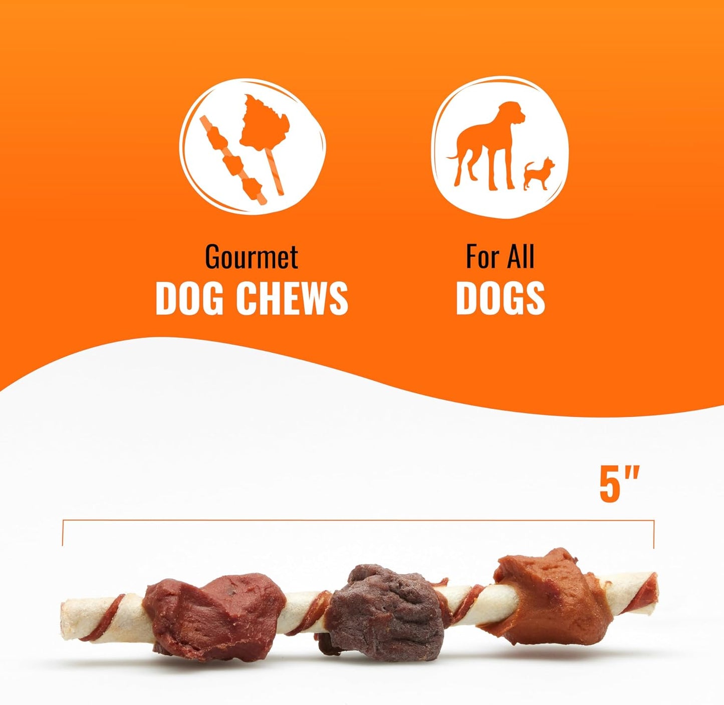 HOTGood 'n' Fun Kabobs Long-Lasting Dog Treat, With Real Proteins, Beef Hide and Premium Chicken, Supports Dental Health, Mental Stimulation, 18 count