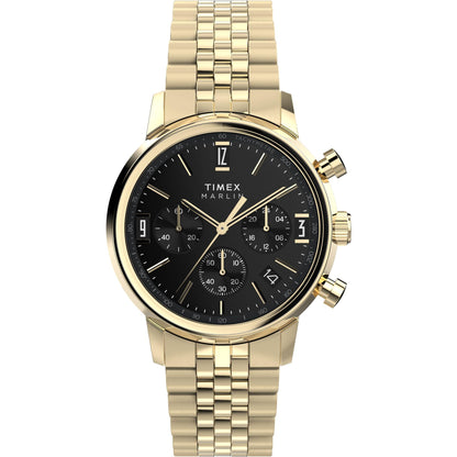 HOTTimex Marlin Chronograph Tachymeter 40mm Men’s Analog Watch | Retro Design | 50M Water Resistance