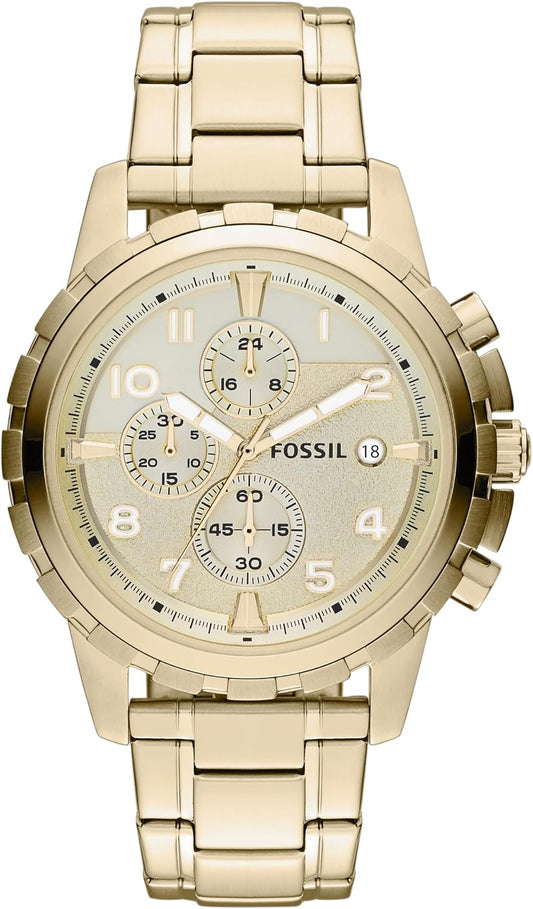 HOTFossil Men's Watch, Dean Quartz Stainless Steel Chronograph Watch for Men