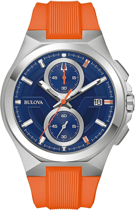 HOTBulova Marc Anthony Sport Strap Quartz Watch, Stainless Steel, Sapphire Crystal