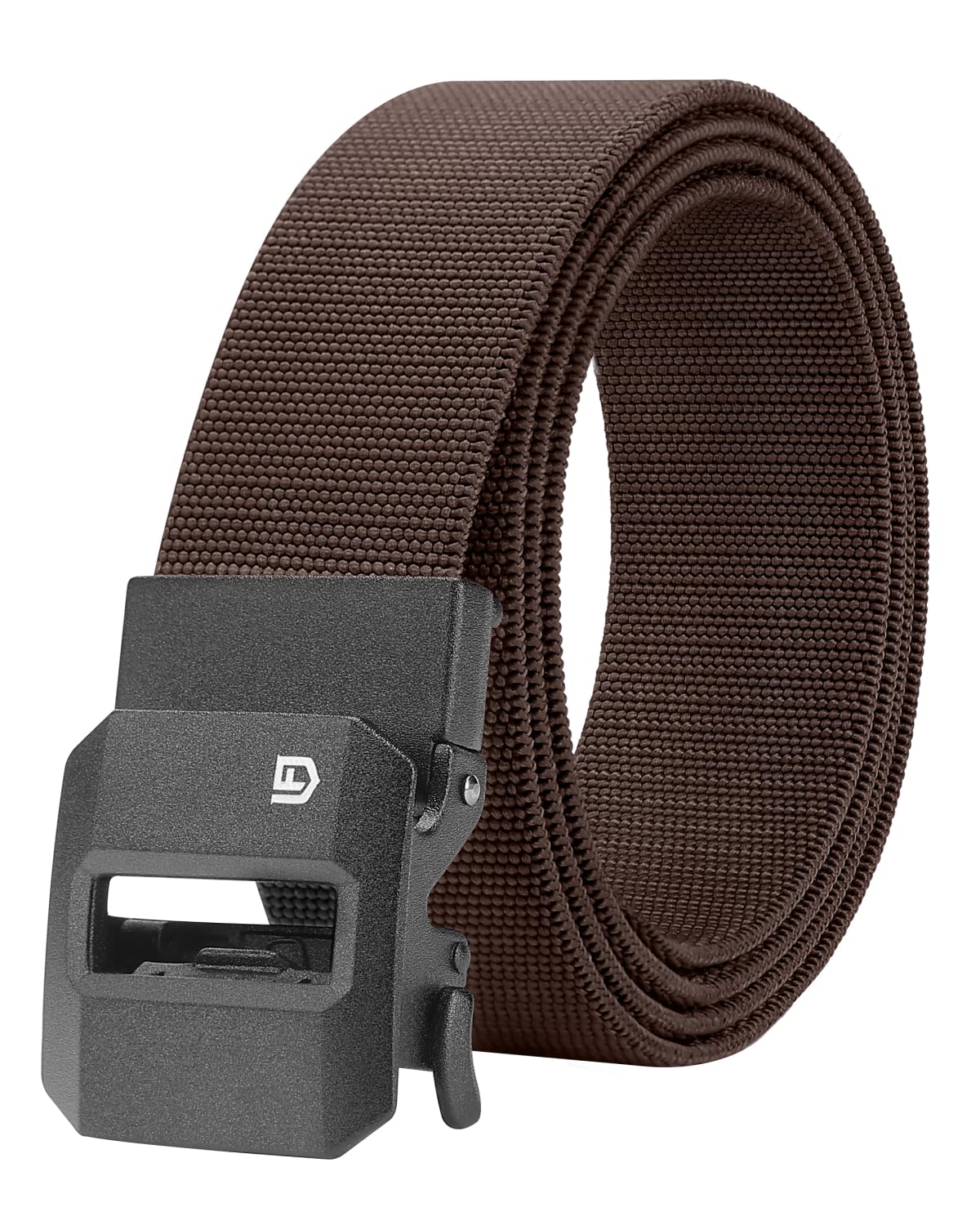 HOTFAIRWIN Ratchet Belt Men - Tactical Stretch Nylon Web Work Belts, Gift for Casual Jeans, Pants, Golf, and Everyday Use