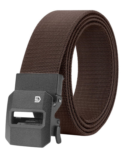 HOTFAIRWIN Ratchet Belt Men - Tactical Stretch Nylon Web Work Belts, Gift for Casual Jeans, Pants, Golf, and Everyday Use