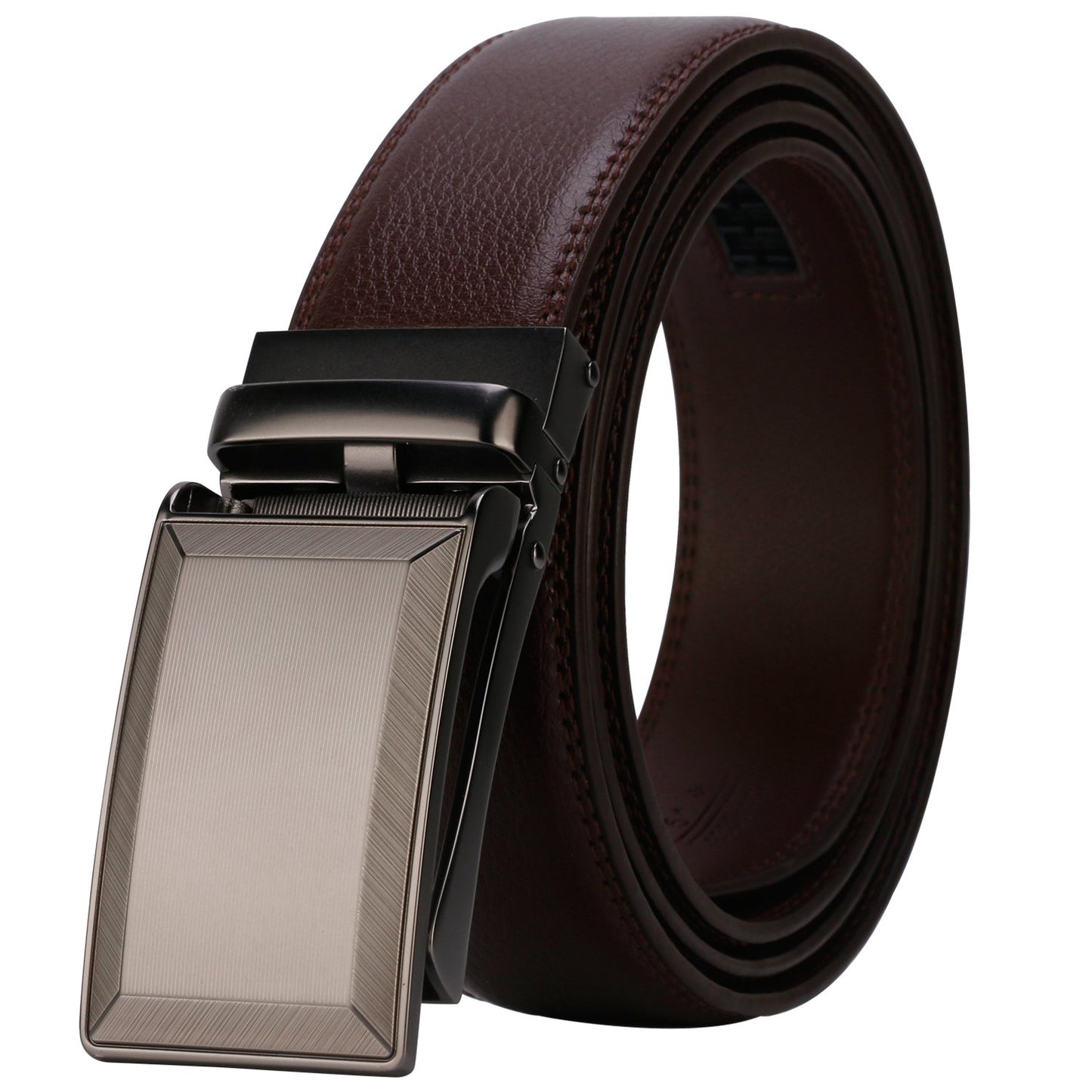 HOTLavemi Men's Real Leather Ratchet Dress Casual Belt, Cut to Exact Fit,Elegant Gift Box