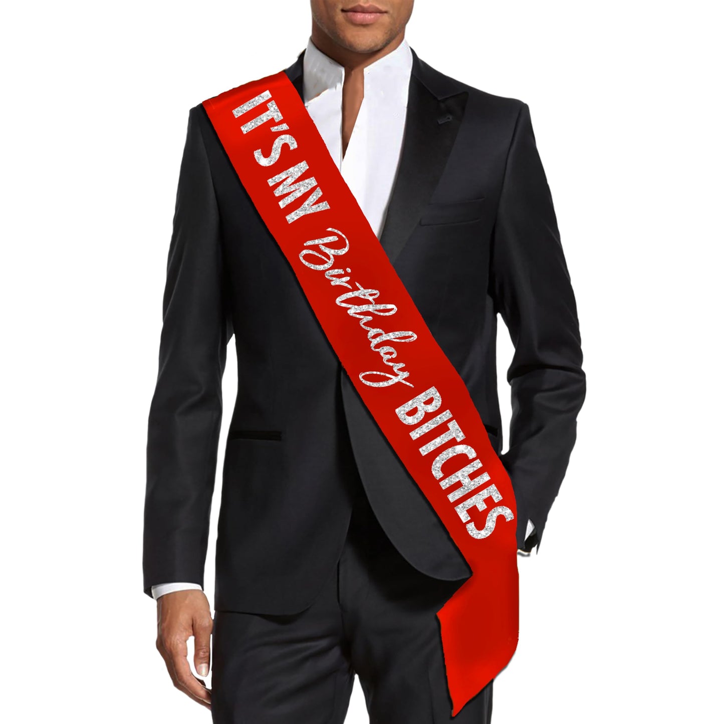HOTFunny Birthday Sashes for Adults - UNISEX Gay Pride Sash - It's My Birthday B-tches Decorations