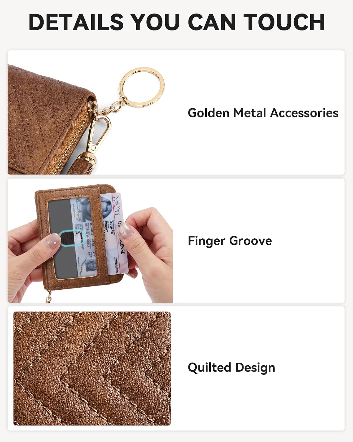 HOTBOSTANTEN Small Sling Bag for Women ＆ Leather Wallet Women RFID Blocking Credit Card Holder