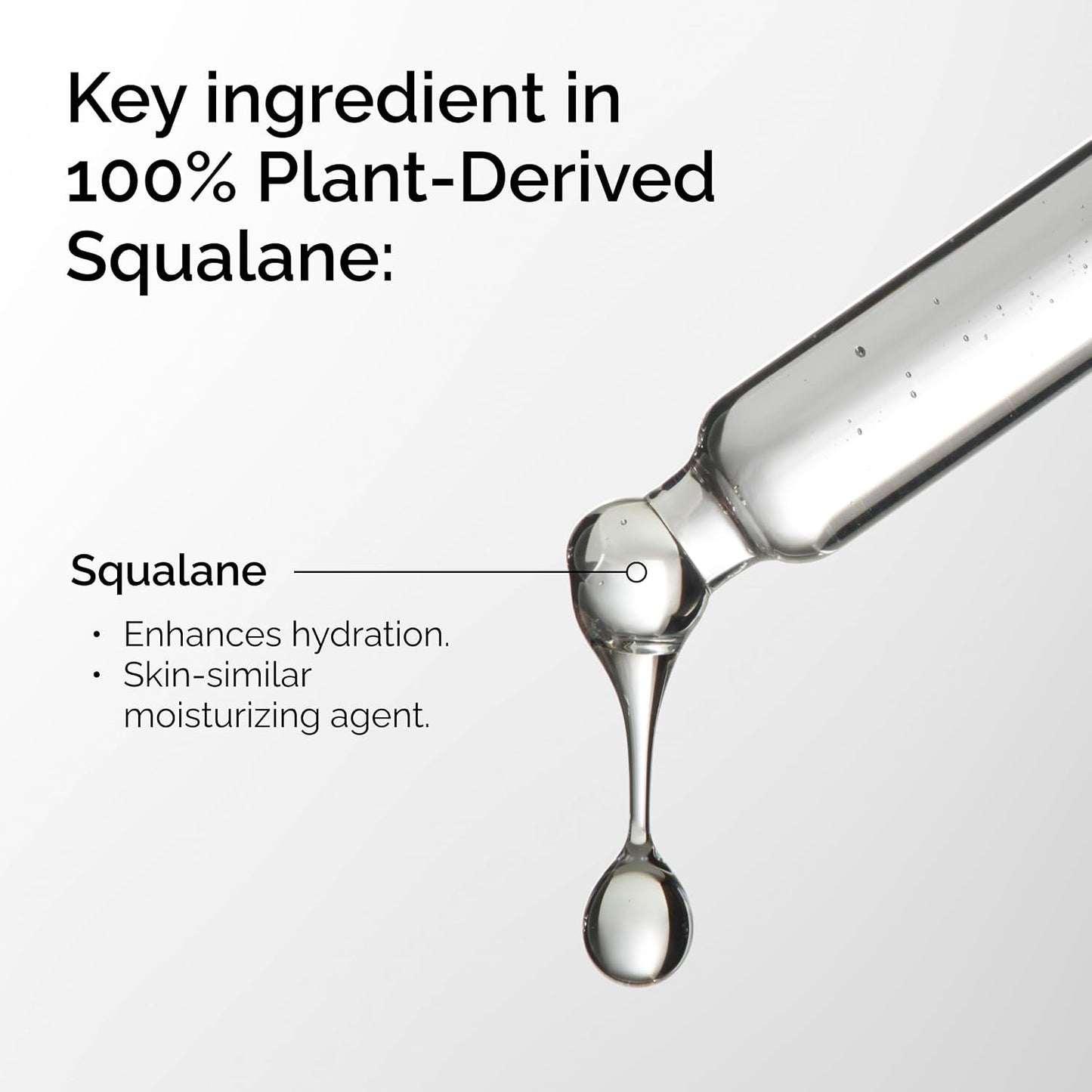 HOTThe Ordinary 100% Plant-Derived Squalane, for Skin and Hair, Lightweight Hydration, and Moisture Barrier Support, 1 Fl Oz