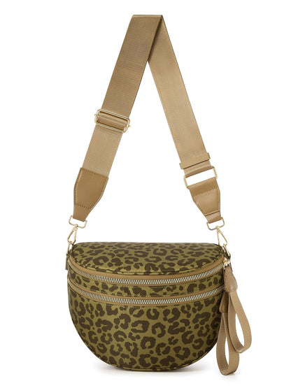 HOTPure Colour Crossbody Bag Bum Bag for Women,Spacious Purse Fanny Packs Belt Bag,Oversized Bum Bag (Colour Bum Bag-Beige)
