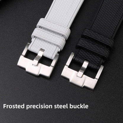 HOTBands for Moonswatch Watch Rubber for Omega x Swatch MoonSwatch 20mm Rolex Seiko Watch Silicone Men with Stainless Steel Replacement Bracelet Original Bracelet Omega x Swatch MoonSwatch Speedmaster
