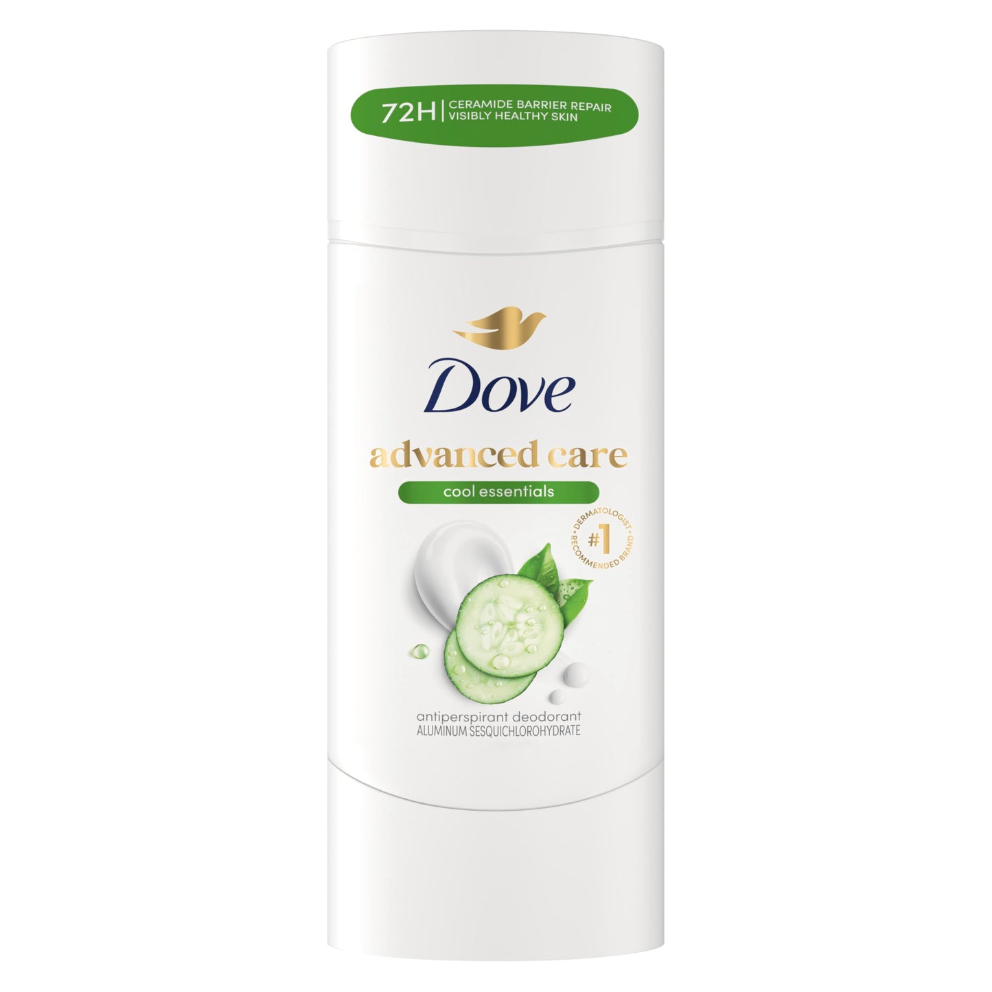 HOTDove Advanced Care Antiperspirant Caring Coconut, 2 Count Deodorant Stick for Women, for 48 Hour Protection And Soft And Comfortable Underarms, 2.6 oz