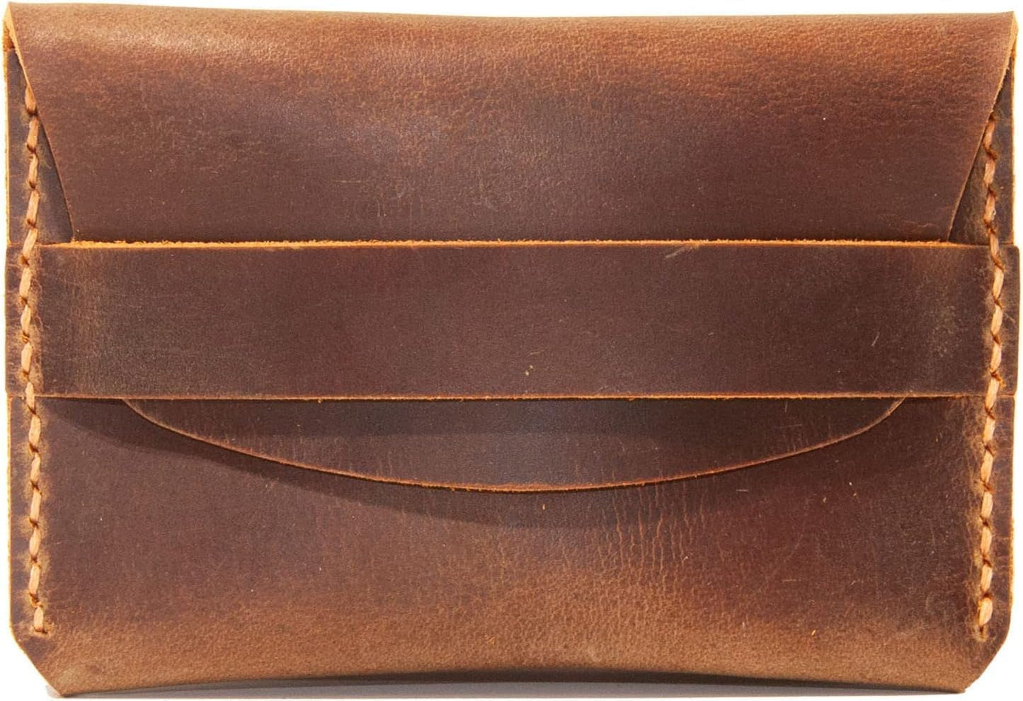 HOTLeather Card Holder, Custom Minimalist Cardholder, Credit Card Holder, Slim Card Holder Gift, Credit Card Holder, Small Leather Card Wallet,Business Card Case (Brown)