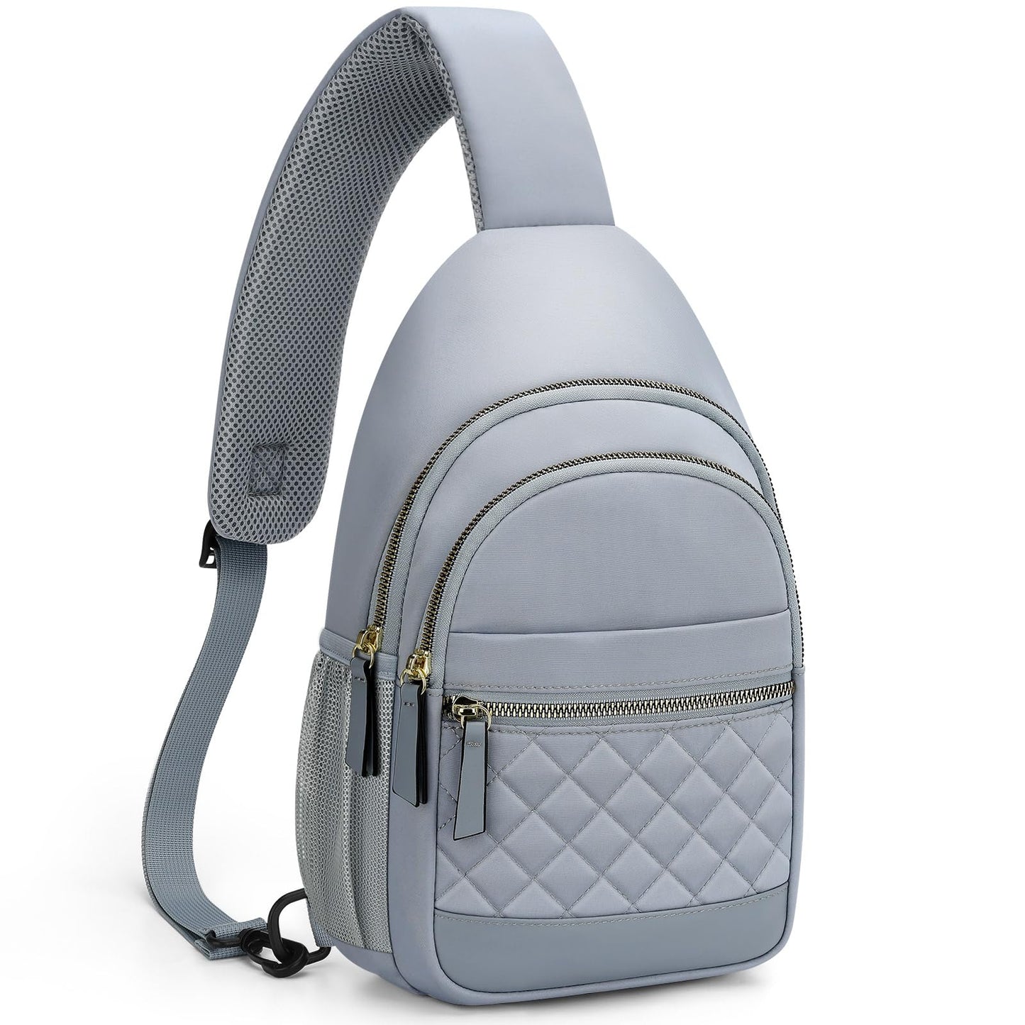 HOTCapolo Sling Bag for Women Men Waterproof Crossbody Bags for Women Trendy Casual Fanny Pack with Convertible Shoulder Strap Chest Bag for Travel Hiking(Beige, Medium)