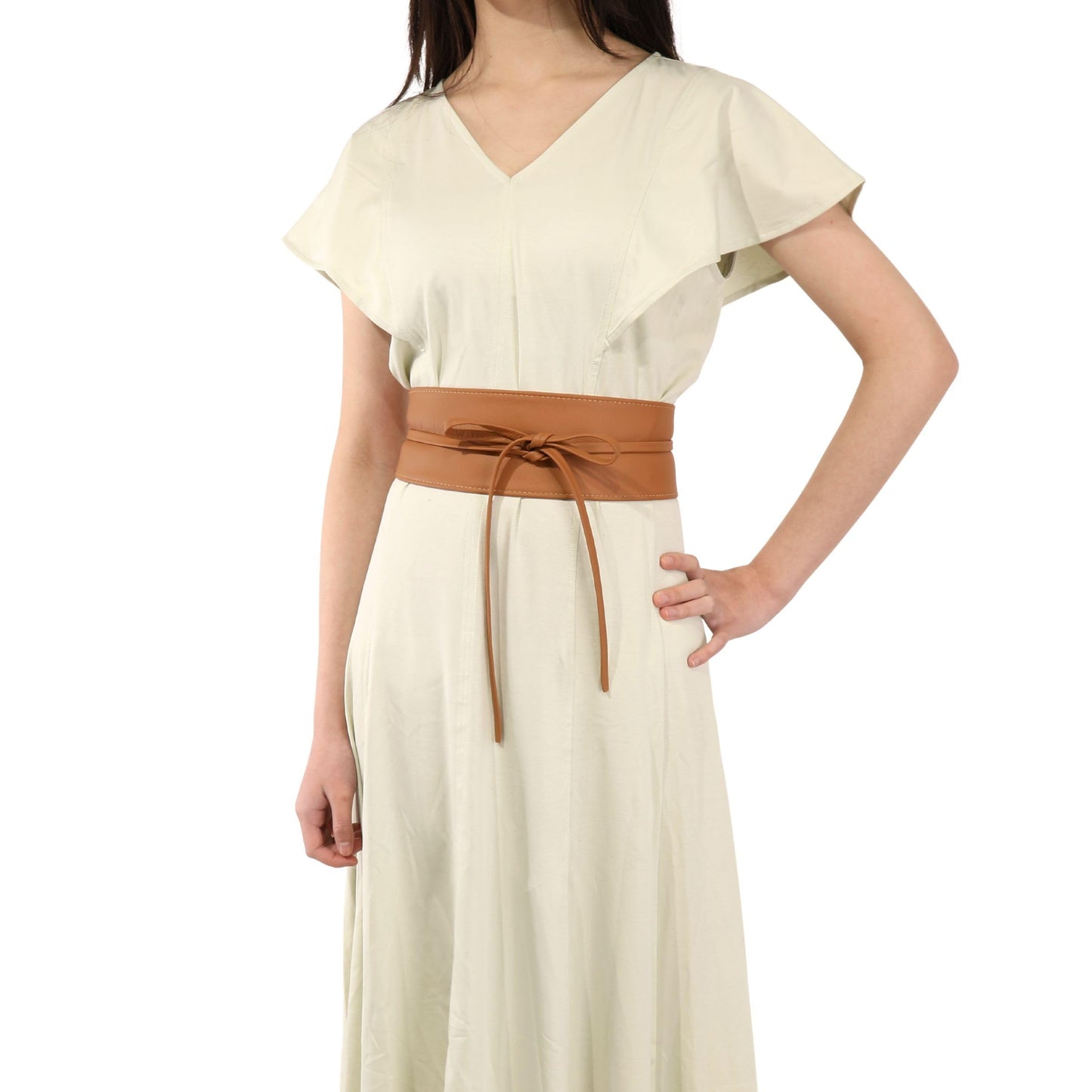 HOTFASHIONGEN - Woman Italian leather Obi belt, CASSIANE