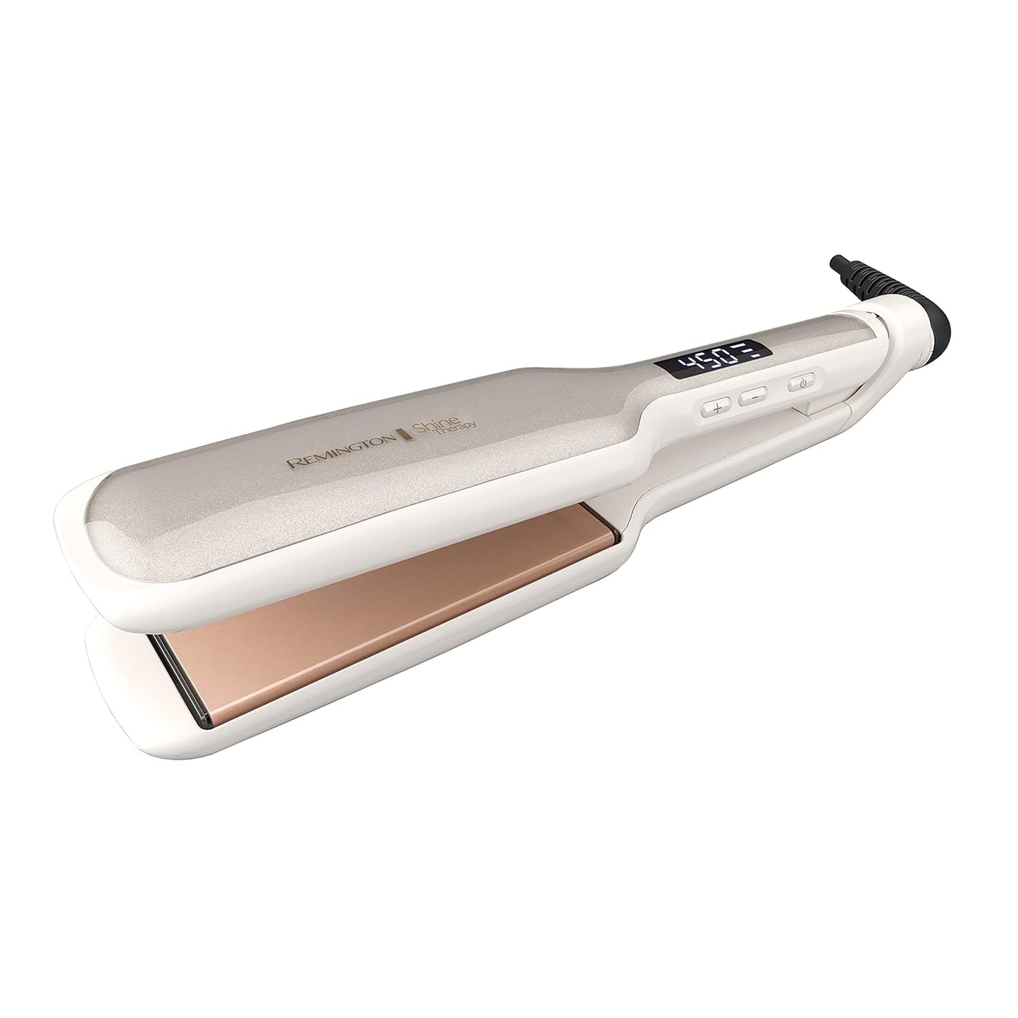 HOTRemington Shine Therapy 2 inch Hair Straightener, Flat Iron Infused with Argan Oil & Keratin, Professional Ceramic Flat Iron for Less Frizz, Shiny & Smooth Hot Styling Tools