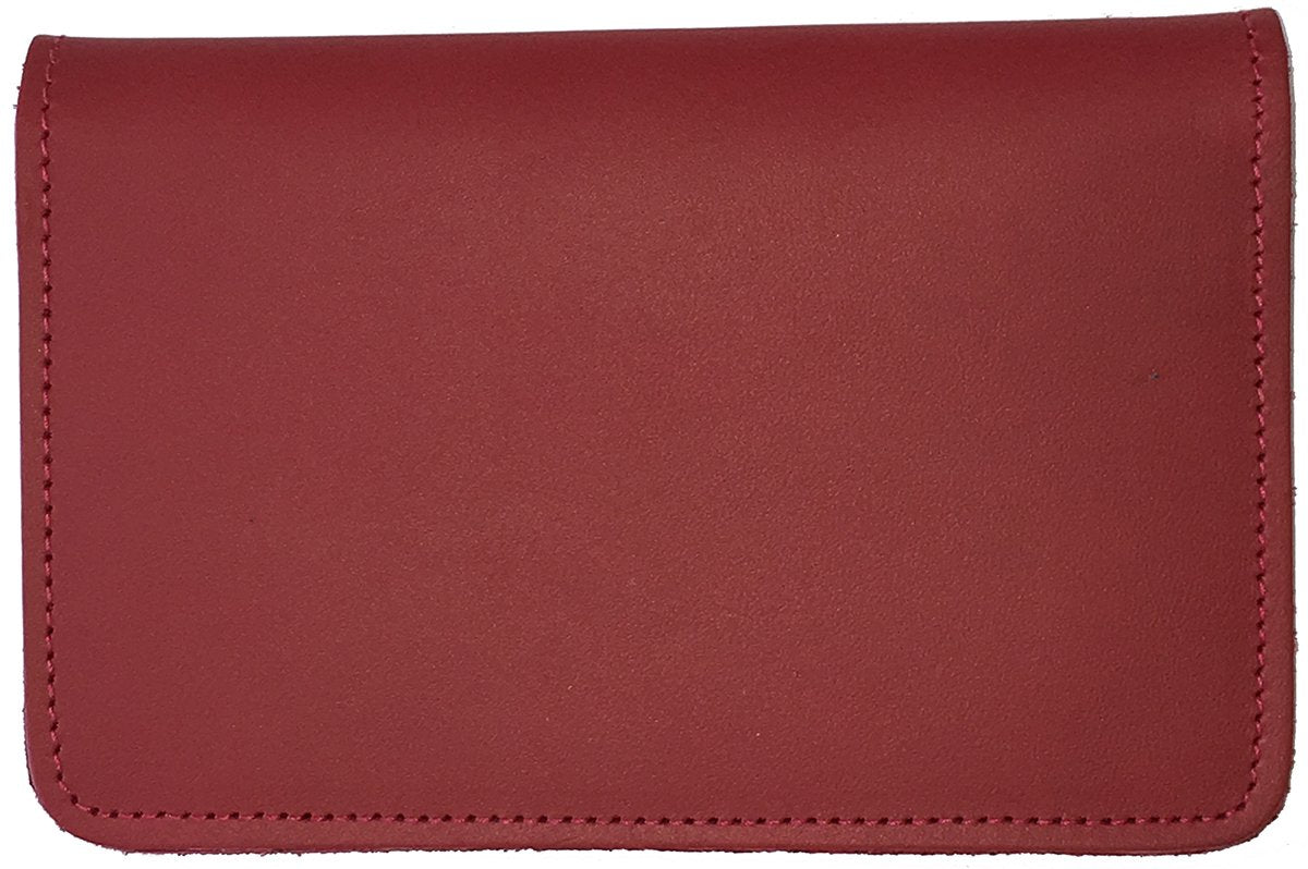 HOTRustic Hickory Leather Top Stub Checkbook Cover