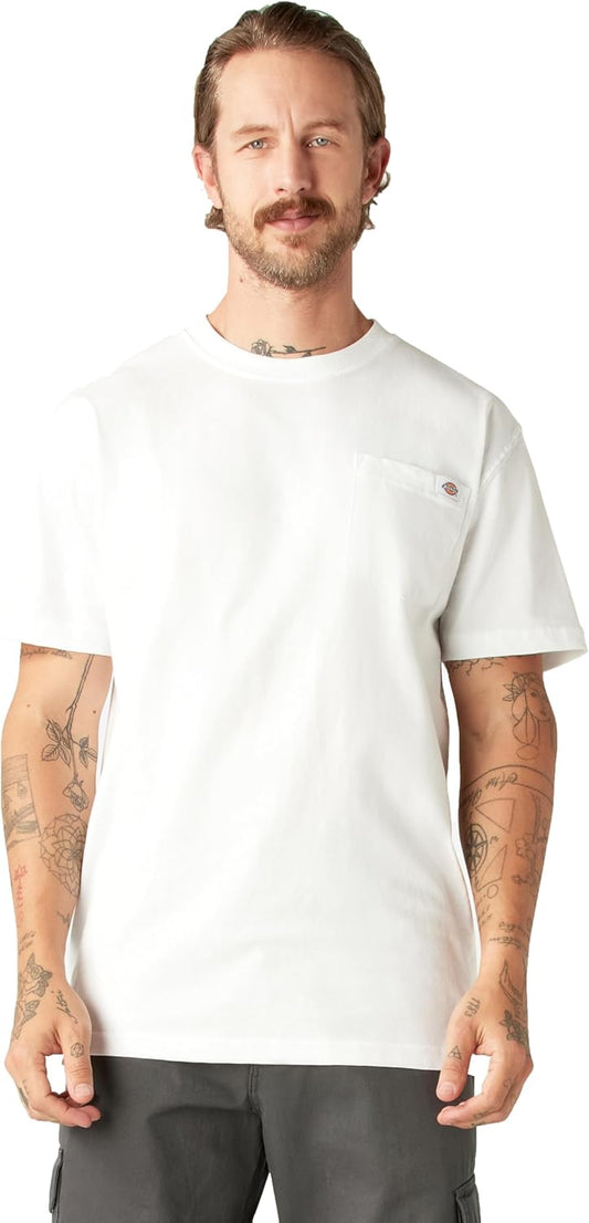 HOTDickies Men's Heavyweight Heathered Short Sleeve Pocket T-Shirt