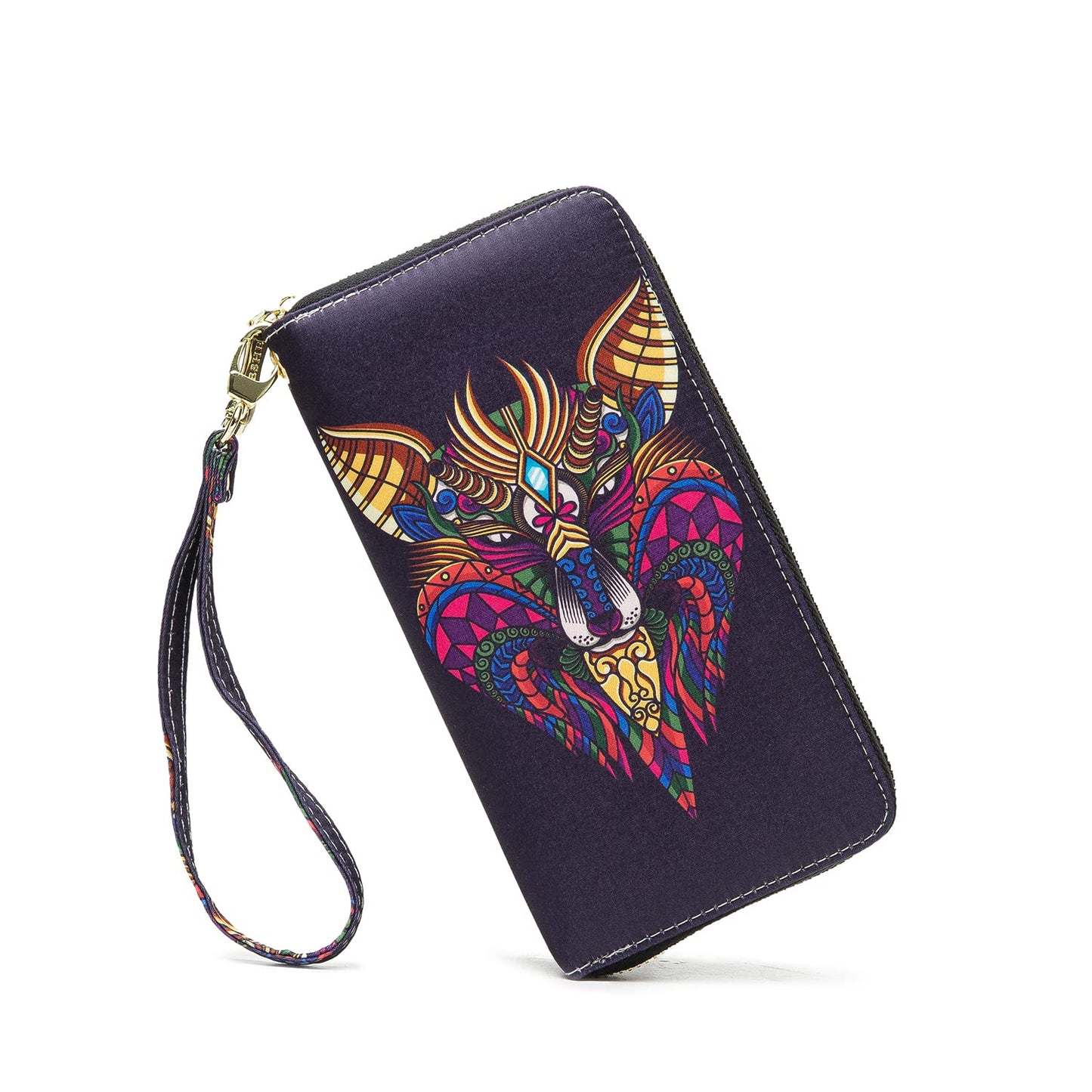 HOTWomen Wallet Card RFID For Womens Holder Blocking Credit Small Zipper Purse Pocket Bifold Slim Coin ID Ladies Wristlet Clutch Large Capacity Window Case Travel Zip Women's