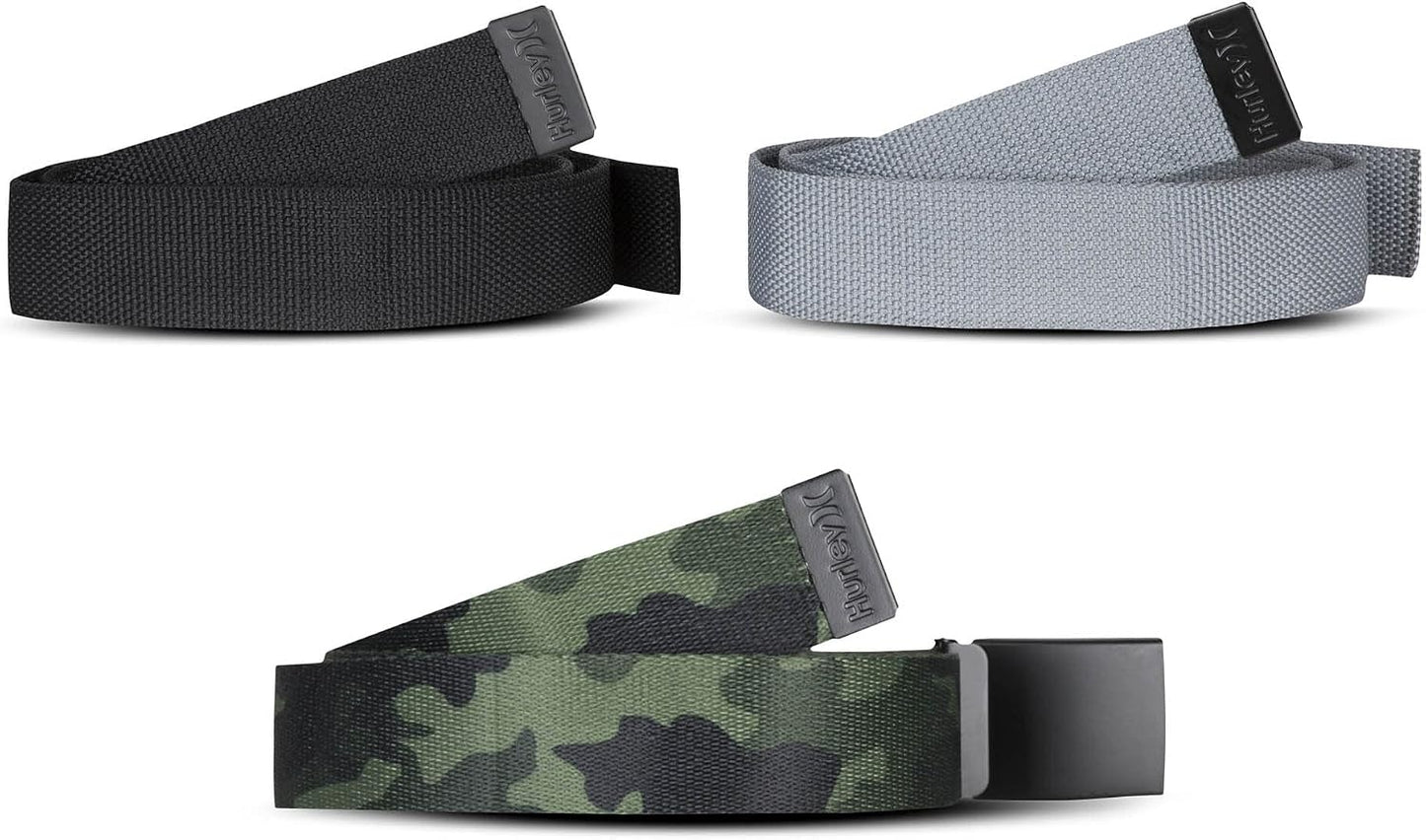 HOTHurley Men's Belts (3-pack)