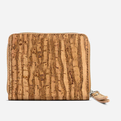 HOTCorkor Cork RFID Square Wallet – Women’s Wallet - RFID Blocking - Vegan Leather – Cruelty Free – Eco Friendly - Zebra