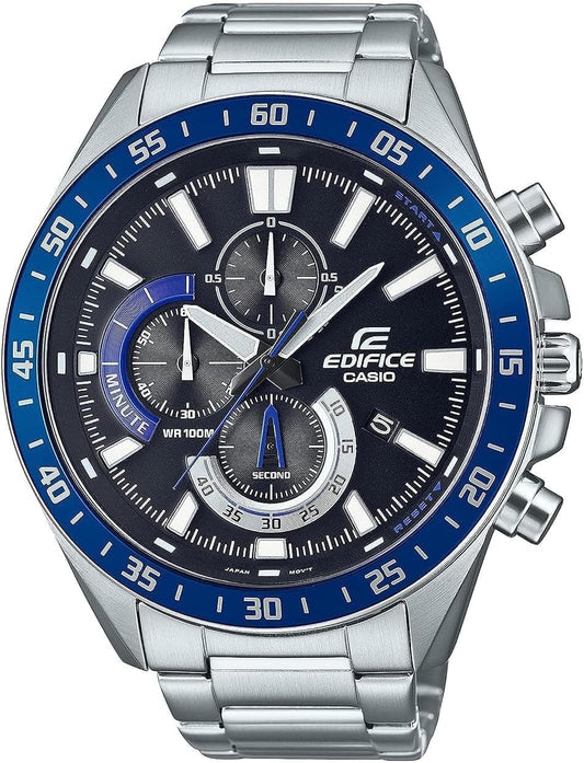 HOTCasio Men's Quartz Sport Watch with Stainless Steel Strap, Silver-Tone, 22 (Model: EFV620D-1A2V), TBA
