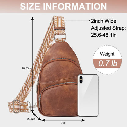 HOTCLUCI Small Sling Bag for Women Bundles with Women Wallet