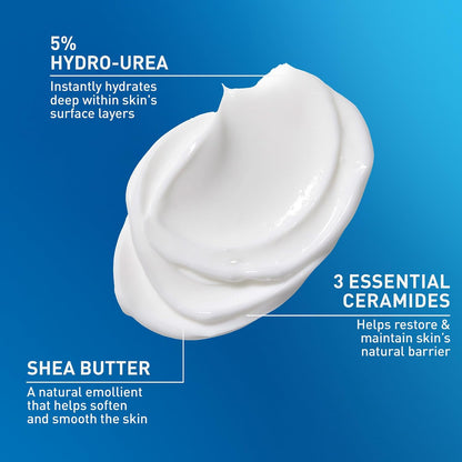 HOTCeraVe Intensive Moisturizing Cream, Body Moisturizer With Shea Butter, 72H Hydration + Skin Barrier Repair, Fragrance-Free Body Lotion For Extremely Dry Skin, 19oz | Packaging May Vary