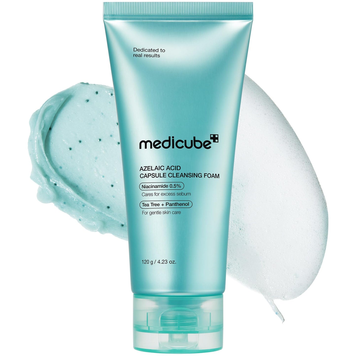HOTmedicube Facial Cleanser PDRN Pink Glutathione Capsule Foam Cleanser | Daily Facial Cleanser for Pores - Uneven Skin Tone & Texture, Hydrating & Non-Stripping Face Wash, Korean Skincare, 4.23 oz