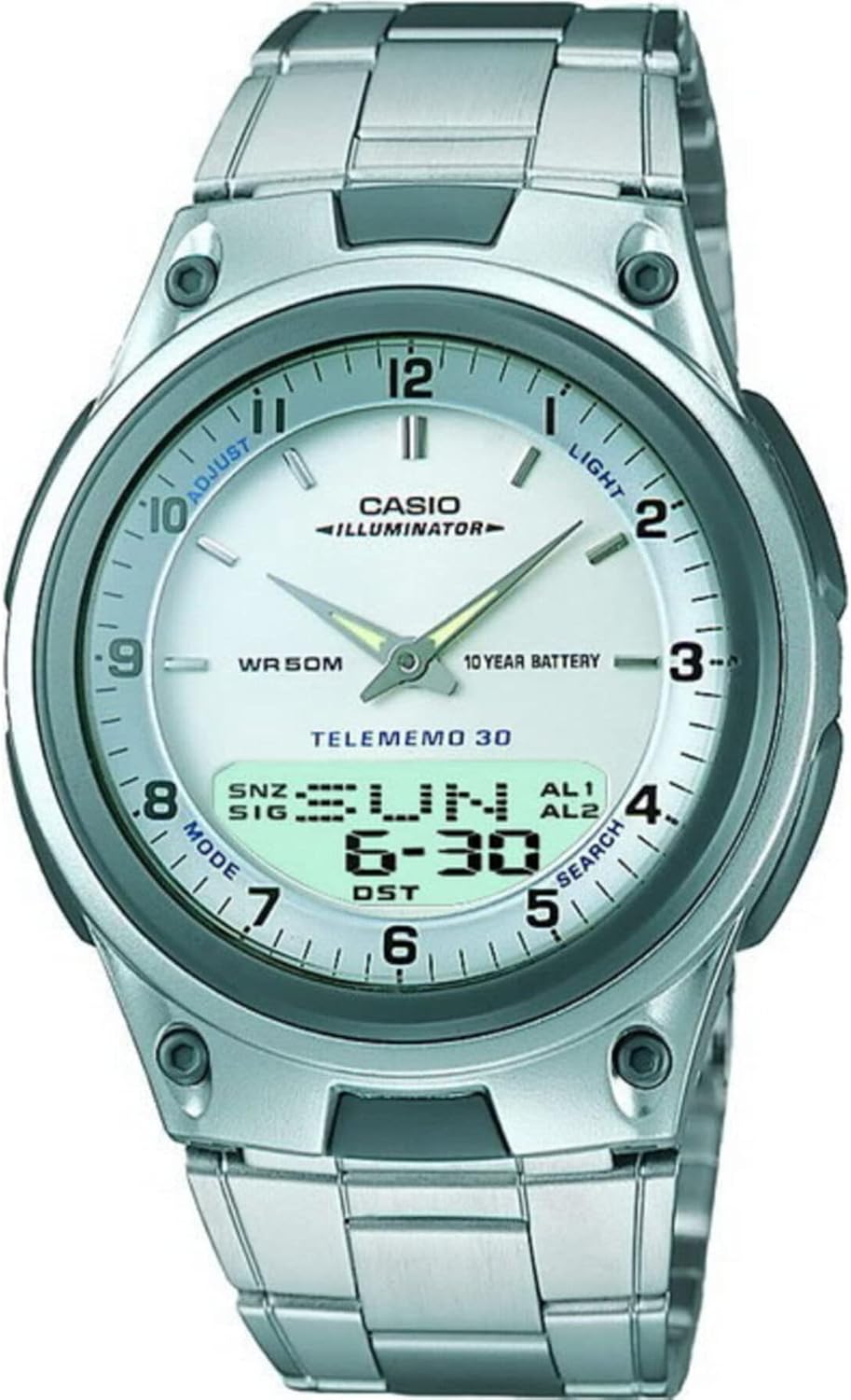 HOTCasio AW80 Series | Men’s Analog-Digital Watch | 50M Water Resistance | Multi Alarms | 100 SEC Stopwatch | Countdown Timer | World Map for World Time | LED Light | LC Display | 10 Year Battery