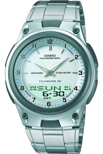 HOTCasio AW80 Series | Men’s Analog-Digital Watch | 50M Water Resistance | Multi Alarms | 100 SEC Stopwatch | Countdown Timer | World Map for World Time | LED Light | LC Display | 10 Year Battery