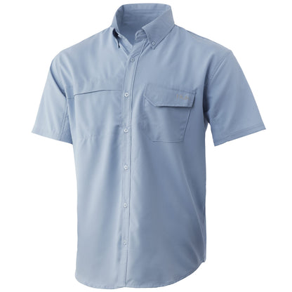 HOTHUK Men's Tide Point Kc Scott Original Artwork Short Sleeve Shirt, Fishing Button Down