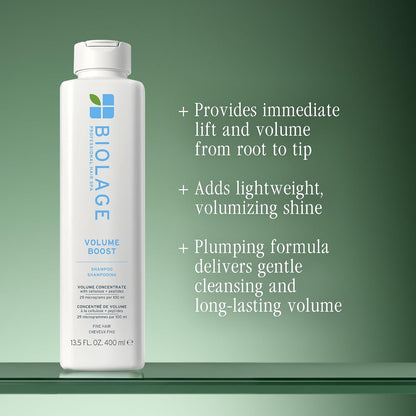 HOTBiolage Volume Boost Shampoo for Fine Hair – Creates Lasting, Lightweight Volume, Root Lift & Shine, With Cellulose and Peptides, Vegan, Paraben and Silicone-Free