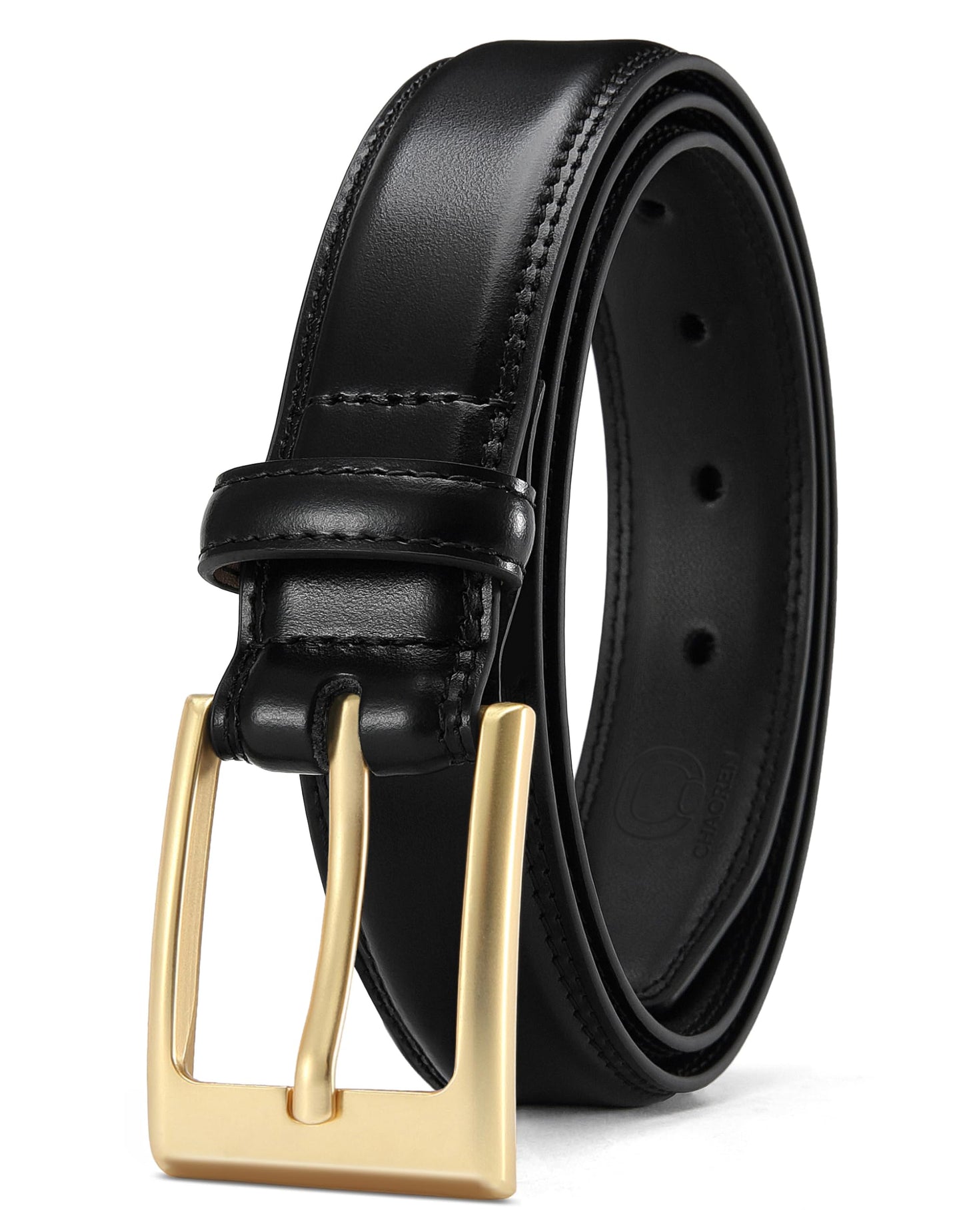 HOTCHAOREN Mens Belts Leather Gift for Men - Ideal Match for Mens Dress Shoes