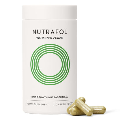 HOTNutrafol Women's Hair Growth Supplements, for Women 18-44 Years Old, Clinically Tested for Visibly Thicker, Stronger Hair, 100% Vegan Ingredients, Dermatologist Recommended - 1 Month Supply
