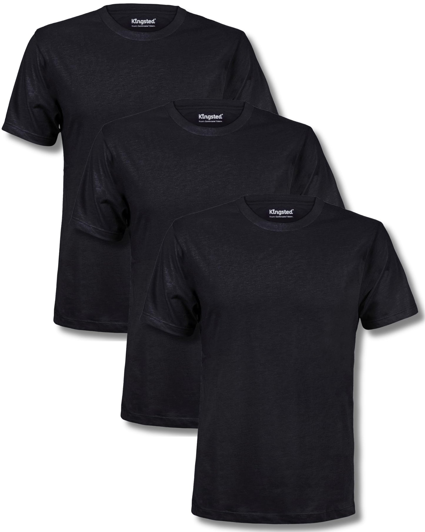HOTKingsted T-Shirts for Men Pack - Royally Comfortable - Super Soft Premium Fabric - Well-Crafted Classic Tee