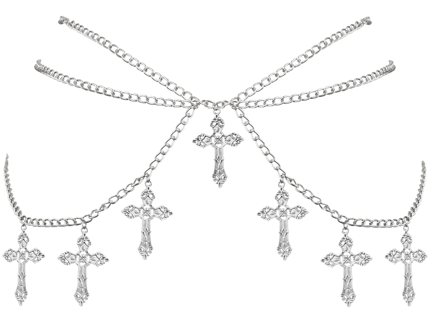 HOTSacina Gothic Cross Waist Chain & Belt - Emo, Punk, Grunge Accessories