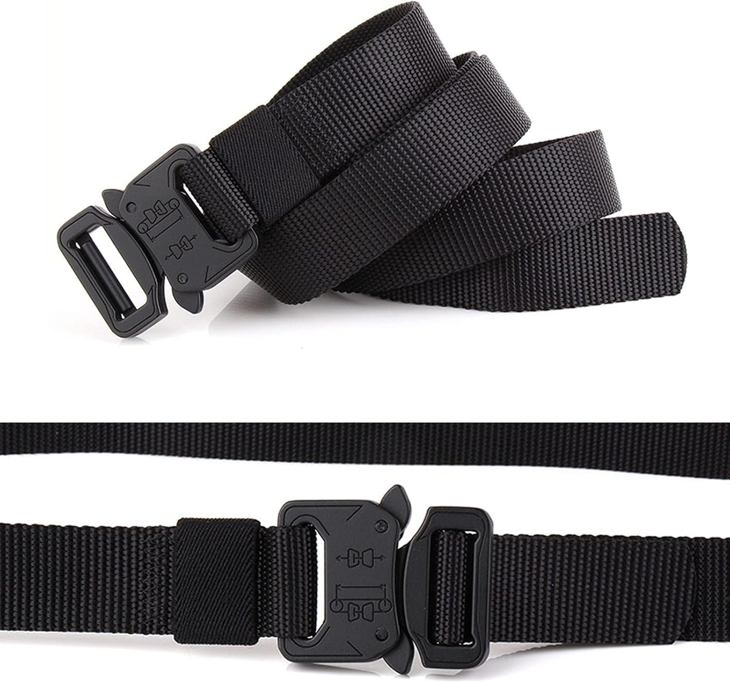 HOT1 inch Tactical Belt for Men, Military Nylon Web Work Belts, Quick Release Buckle Belts