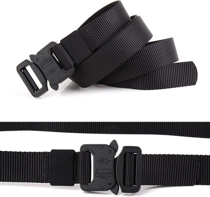 HOT1 inch Tactical Belt for Men, Military Nylon Web Work Belts, Quick Release Buckle Belts