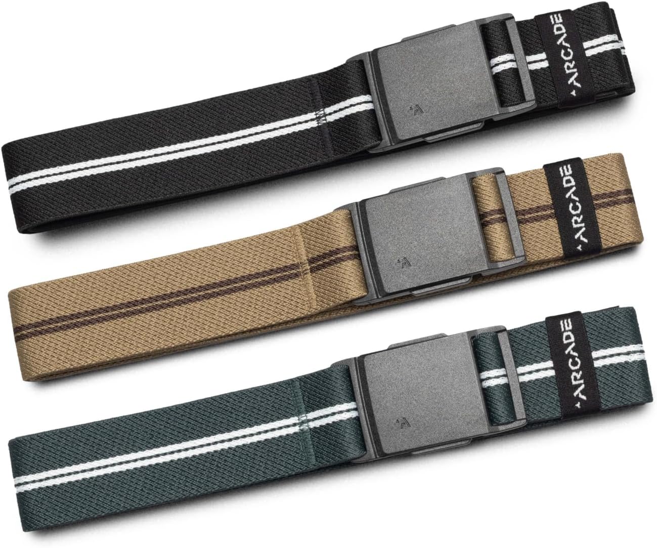 HOTArcade Belts Mens Explore Belt, Stretch Webbing for Max Comfort & Custom Fit, Metal-Free Buckle, Machine Washable Travel Belt