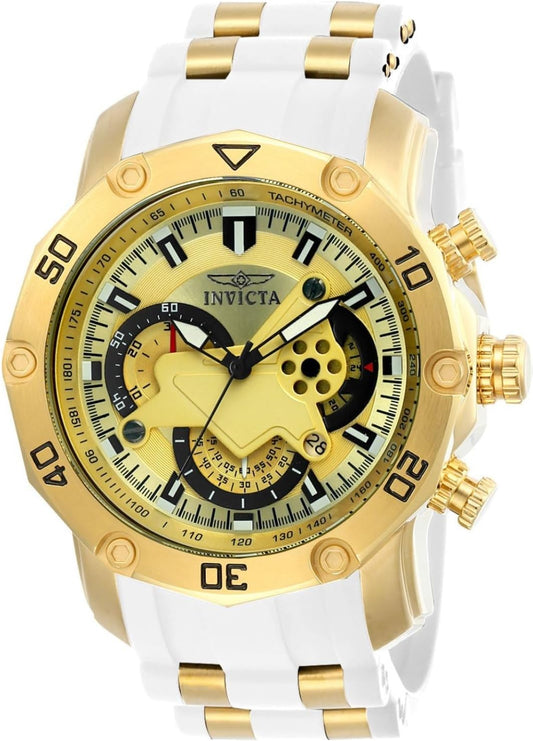 HOTInvicta Men Pro Diver Scuba Quartz Watch, White, 23422