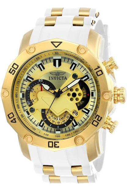 HOTInvicta Men Pro Diver Scuba Quartz Watch, White, 23422
