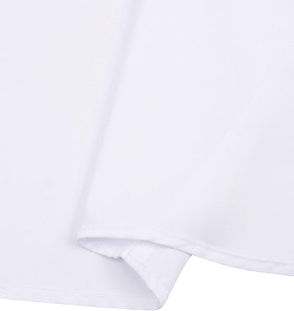 HOTMens Short Sleeve Dress Shirt Wrinkle Free Summer Button Down Shirts | Stretch Non Iron, Regular Fit with Pocket, for Summer Business Casual Wedding Graduation Vacation Office Work Party Formal