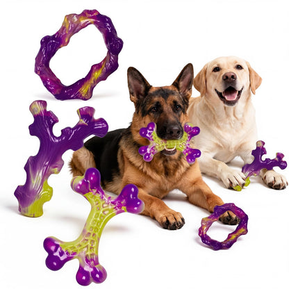 HOTFrienhund Tough Dog Toys for Aggressive Chewers 3 Pack, Indestructible Dog Toys for Large Dogs, Dog Chew Toys, Aggressive Chew Toys to Keep Them Busy, Dog Toy for 30-75lbs Medium/Large Breeds