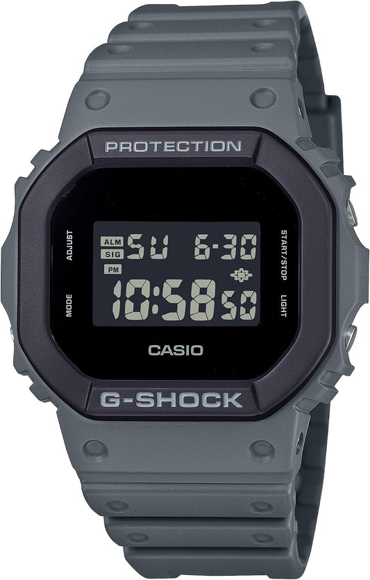 HOTCasio DW5610UU-8 Men's Classic Urban Utility Gray Resin Band Alarm Chronograph G Shock Watch